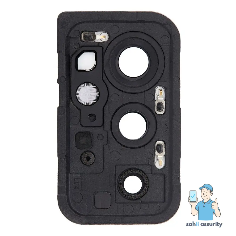 Camera Lens Glass with Frame for OnePlus 9RT 5G Black thumbnail